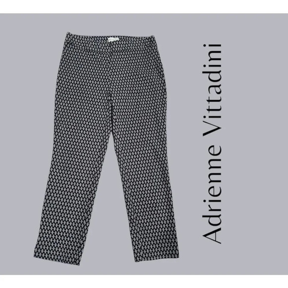 Adrienne Vittadini women’s stretch high rise black grey ankle pants size 6 - Picture 10 of 10